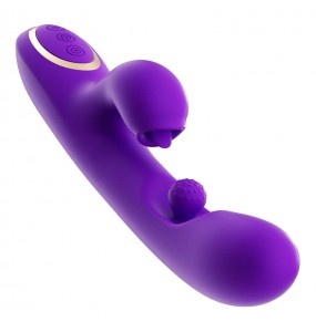 MizzZee - Spin G-Spot Lick Vibrator Wand (Chargeable - Purple)